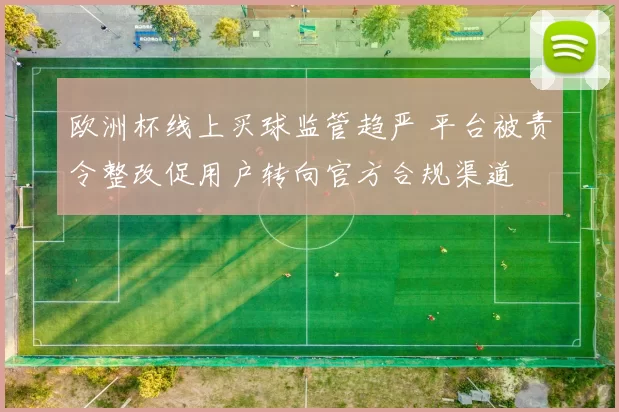 欧洲杯线上买球监管趋严 平台被责令整改促用户转向官方合规渠道